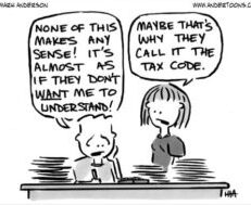Cartoon about tax code